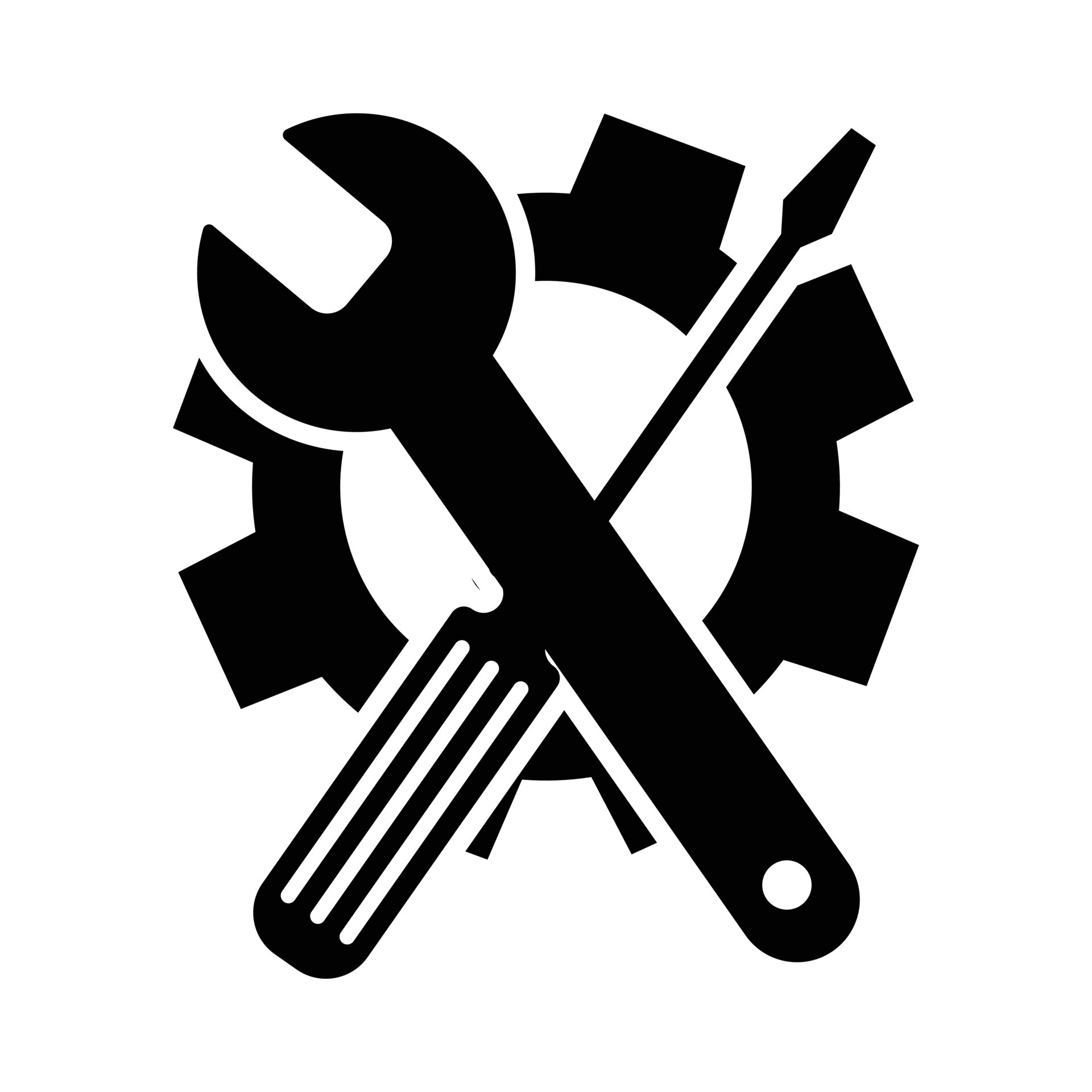 maintenance-icon-with-screwdriver-and-gear-isolated-white-free-vector